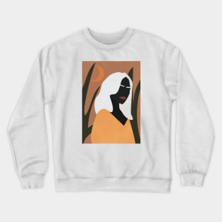 Woman Boho Illustration Crewneck Sweatshirt